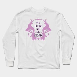 Book nerd sticker Long Sleeve T-Shirt